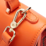 Orange Office Bag – Elegant Leather Crossbody Handbag