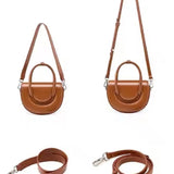 Brown Saddle Bag – Classic Leather Crossbody Purse