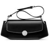 Black Longline Bag – Vintage-Inspired Kiss Lock Shoulder Bag
