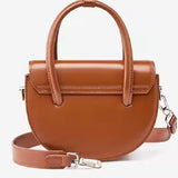 Brown Saddle Bag – Classic Leather Crossbody Purse