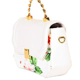 White Floral Twist Bag – Stylish Everyday Tote with Floral Design