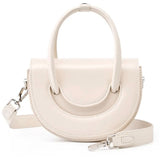 White Saddle Bag – Elegant Leather Crossbody Purse