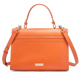 Orange Office Bag – Elegant Leather Crossbody Handbag