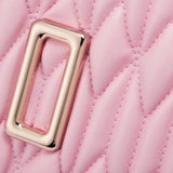 Light Pink Ruched Bag – Stylish Small Textured Handbag