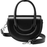 Black Saddle Bag – Classic Leather Sling Bag for Women
