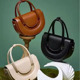 Brown Saddle Bag – Classic Leather Crossbody Purse