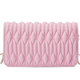 Light Pink Ruched Bag – Stylish Small Textured Handbag