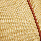 Brown Handle Fashionable Straw Hobo Bag - Large Summer Tote