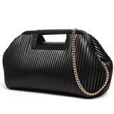 Black Faux Leather Clutch - Elegant & Compact Purse