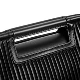 Black Faux Leather Clutch - Elegant & Compact Purse