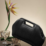 Black Faux Leather Clutch - Elegant & Compact Purse