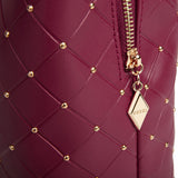 Burgundy Large Leather Tote - Work & Travel Shoulder Bag