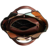 Brown Woven Leather Basket Bag - Stylish Handcrafted Tote