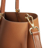 Soft Brown Leather Tote - Spacious Handbag for Work & Travel