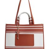 Brown Double Handle Leather Tote - Large & Spacious