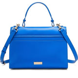 Blue Office Handbag – Trendy Medium-Sized Leather Shoulder Bag