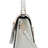White Brushed Shoulder Bag – Elegant Everyday Side Carry Bag