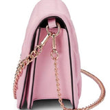 Light Pink Ruched Bag – Stylish Small Textured Handbag