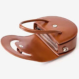 Brown Saddle Bag – Classic Leather Crossbody Purse