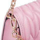 Light Pink Ruched Bag – Stylish Small Textured Handbag