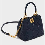 Navy Blue Mini Bag – Compact Leather Shoulder Bag for Women