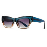 Uhura 1-Pack Blue Gradient Cat Eye Sunglasses Designer Women's Acetate Fashion Eyewear