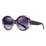 Uhura 1 Pack Purple Oversized Round Sunglasses for Women – Retro Gradient Lens Eyewear