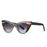 Uhura 1 Pack Cat Eye Sunglasses Women Tortoiseshell Smoke Grey Two Tone Gradient Lens
