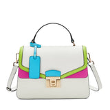 white mixed crossbody bag