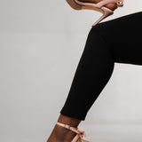 Uhura Women’s Pink Stiletto High Heel Sandals with Ankle Strap – Dress Shoes for Special Events