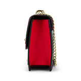 Uhura Pack of 1 Tricolor Red Black White Sling Bag for Women with Chain Strap