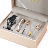 Uhura 1 Pack Women's Watch and Jewelry Gift Set, Necklace, Earrings, Bracelet Accessory Combo for Women