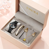 Uhura 1 Pack Women's Watch and Jewelry Gift Set, Necklace, Earrings, Bracelet Accessory Combo for Women
