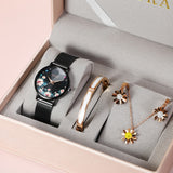 Uhura 1 Pack Women's Watch and Jewelry Gift Set, Necklace, Earrings, Bracelet Accessory Combo for Women