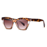 Uhura 1 Pack Tortoise Shell Cat Eye Sunglasses Women Gradient Lens Fashion Frame