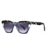 Uhura 1 Pack Blue Black Cat Eye Sunglasses for Women – Gradient Lens Fashion Shades