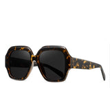 Uhura 1 Pack Oversized Tortoiseshell Square Sunglasses for Women Dark Lens Shades