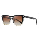 Uhura 1 Pack Gradient Square Sunglasses Women Black Clear Frame Brown Lens Stylish Fit