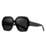 Uhura 1 Pack Black Oversized Square Sunglasses for Women Fashion Thick Frame Design